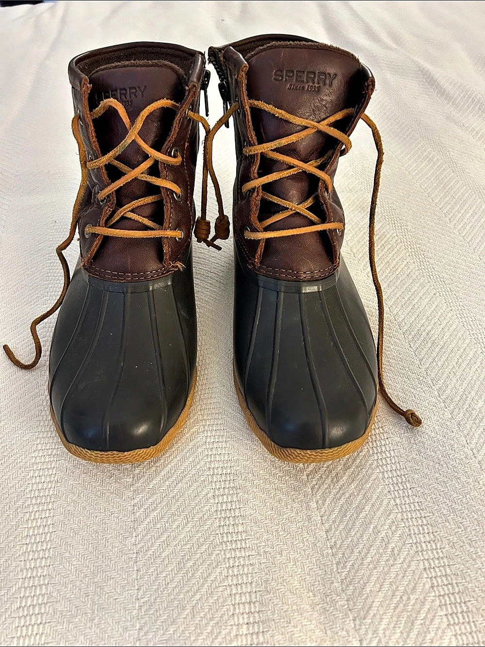 Sperry Saltwater Duck Boot Brown & Black